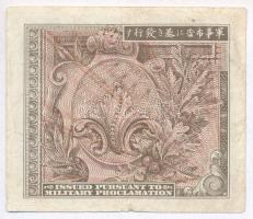 Japán / Szövetséges megszállás 1945. 10s T:III
Japan / Allied occupation 1945. 10 Sen C:F
Krause 7...