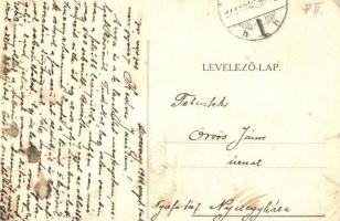 1914 Díszes ellenségünk egy csokorba kötve. Első világháborús Antant-ellenes gúnyos propagandalap / ...