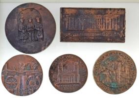 Vegyes, 10db-os szocialista plakett és emlékérem tétel T:vegyes