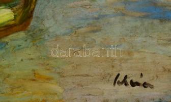 Schéner Mihály (1923-2009): Virágcsendélet. Olaj, farost, jelzett, 70×50 cm