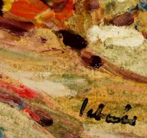 Schéner Mihály (1923-2009): Plázs. Olaj, farost, jelzett, 50×70 cm