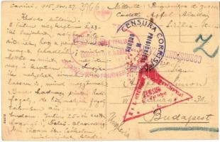 Palermo, Piazza Bologni e Monumento a Carlo V. / square, statue , tram line 9 + stamps on the backsi...