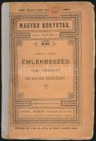 Jókai Mór: Emlékbeszéd Rudolf trónörökösről és egyéb beszédek. (Benne Kossuth Lajos emlékezete c. ír...