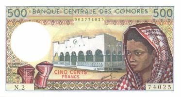 Komori szigetek 1984-86. 500Fr, 1000Fr, 5000Fr T:I