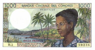 Komori szigetek 1984-86. 500Fr, 1000Fr, 5000Fr T:I