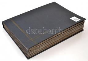 Kis igényes gyufacímke gyűjtemény, magyar és külföldi darabok vegyesen, 12 lapos berakóba rendezve