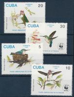 WWF Birds set + set on 4 FDCs WWF Madarak sor + sor 4 FDC-n