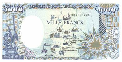 Kongó 1987.01.1 1000Fr T:I