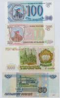 Oroszország 1993. 100R + 200R + 1000R + 1997. 50R T:I--III Russia 1993. 100 Rubles + 200 Rubles + 1000 Rubles + 1997. 50 Rubles C:AU-F