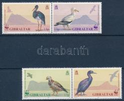 WWF Birds set + set on 4 FDC-s WWF Madarak sor (2 pár) + sor 4 FDC-n