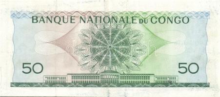 Kongó 1962. 50Fr T:II Csak egyszer hajtva!