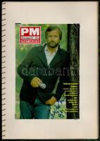 Színészek, politikusok, énekesek, operaénekesek aláírásgyűjteménye. 26 db aláírt fotó, képeslap, szó...