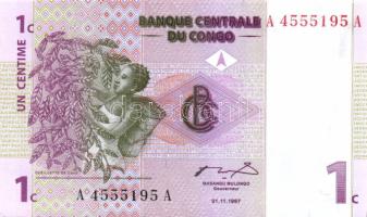 Kongó 1997. 1c, 5c, 10c, 20c, 50c, 1F, 5F T:I
