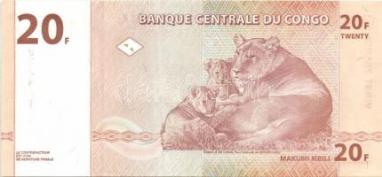 Kongó 1997. 20F T:I