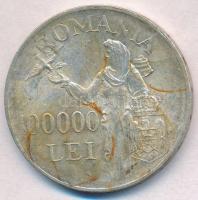Románia 1946. 100.000L Ag "I. Mihály" T:2 patina, fo. 
Romania 1946. 100.000 Lei Ag &quot...