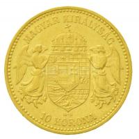 1894KB 10K Au "Ferenc József" Körmöcbánya (3.39g/0.900) T:2 
Hungary 1894. 10 Korona Au &...