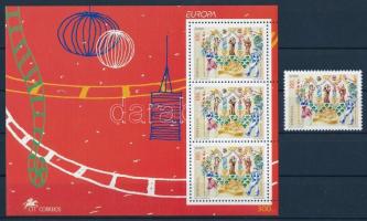 Europa CEPT National holidays stamp + block, Europa CEPT Nemzeti ünnepek bélyeg + blokk