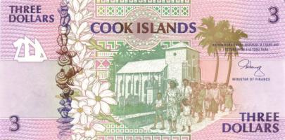 Cook szigetek 1992. 3$, 10$, 20$, 50$ teljes sor! T:I