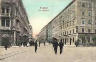 Fiume, Via Adamich, Hotel Europa and Lloyd, restaurants