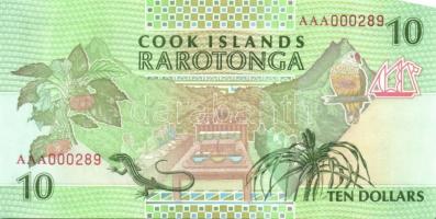 Cook szigetek 1992. 3$, 10$, 20$, 50$ teljes sor! T:I