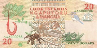Cook szigetek 1992. 3$, 10$, 20$, 50$ teljes sor! T:I
