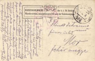 1918 Kaiser Karl Woche der k. k. 56. Schdion. Wanderzirkus zusammengestellt von der Stabskompagnie /...
