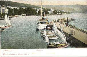 Abbazia, Hafenpartie / port with ships