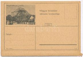 Pozsony, Pressburg, Bratislava; Magyar birodalmi válaszos levelezőlap, egyik oldalán a pozsonyi vár,...