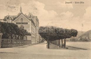 Boppard, Rhein-Allee, Haushaltungs-Pensionat / Housekeepers boarding school, promenade