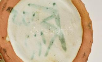 Kiss Roóz Ilona (1920-2010): Női figura, mázas kerámia, jelzett, apró kopásokkal, m: 28 cm