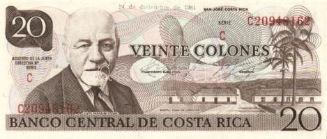 Costa Rica 1981.12.24. 20C T:I