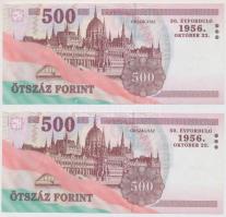 2006. 500Ft "EC" "50. évforduló 1956. október 23." (2x) sorszámkövetők T:I