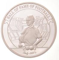 Uganda 2006. 2000Sh Ag A labdarúgás halhatatlanjainak csarnoka - Olaszország 1990-es évek / Franco Baresi T:PP fo. Uganda 2006. 2000 Shillings Ag Hall of Fame of Football - Italy 1990s / Franco Baresi C:PP spotted