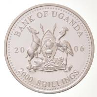Uganda 2006. 2000Sh Ag "A labdarúgás halhatatlanjainak csarnoka - Olaszország 2000-es évek / Fr...