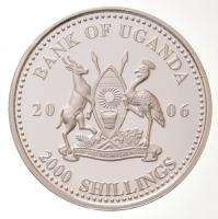 Uganda 2006. 2000Sh Ag "A labdarúgás halhatatlanjainak csarnoka - Olaszország 1980-as évek / Cl...