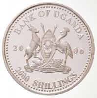 Uganda 2006. 2000Sh Ag "A labdarúgás halhatatlanjainak csarnoka - Olaszország 1980-as évek / Di...