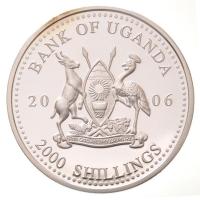 Uganda 2006. 2000Sh Ag "A labdarúgás halhatatlanjainak csarnoka - Brazília 2000-es évek / Ronal...