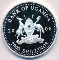 Uganda 2006. 2000Sh Ag "A labdarúgás halhatatlanjainak csarnoka - Magyarország 1960-as évek / A...