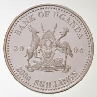 Uganda 2006. 2000Sh Ag "A labdarúgás halhatatlanjainak csarnoka - Románia 1980-as évek / Gheorg...