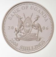 Uganda 2006. 2000Sh Ag "A labdarúgás halhatatlanjainak csarnoka - Argentína 1980-as évek / Mara...