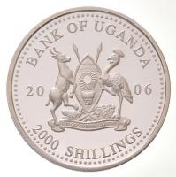 Uganda 2006. 2000Sh Ag "A labdarúgás halhatatlanjainak csarnoka - Hollandia 1990-es évek / Rona...