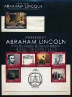 Abraham Lincoln minisheet + block, Abraham Lincoln kisív + blokk