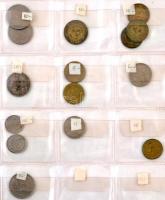 94db-os vegyes magyar és külföldi érme tétel, benne több rézkrajcár T:vegyes 94pcs of various coins, including several copper Kreuzers C:mixed