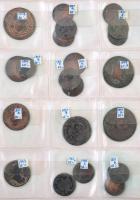 94db-os vegyes magyar és külföldi érme tétel, benne több rézkrajcár T:vegyes
94pcs of various coins...