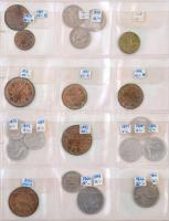 94db-os vegyes magyar és külföldi érme tétel, benne több rézkrajcár T:vegyes
94pcs of various coins...