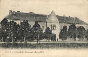 Szombathely, Lovassági laktanya. Eisinger M. kiadása (EK)