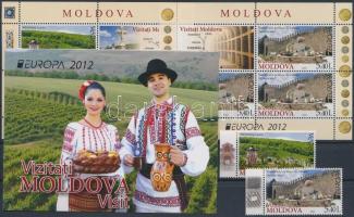 Europa CEPT Visit Moldova set + mini sheet set + stamp-booklet, Europa CEPT Látogasson Moldáviába sor + kisívsor + bélyegfüzet