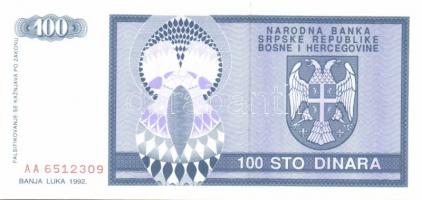 Bosznia Hercegovina/Szerb Köztársaság  1992. 10D, 50D, 100D, 500D, 1000D, 5000D, 10.000D T:I