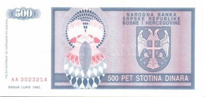 Bosznia Hercegovina/Szerb Köztársaság  1992. 10D, 50D, 100D, 500D, 1000D, 5000D, 10.000D T:I