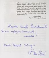 Szűcs István: Pernyét fújnak a szelek. DEDIKÁLT! H.n., 2007, Szerző. Kiadói kartonált kötés, jó álla...